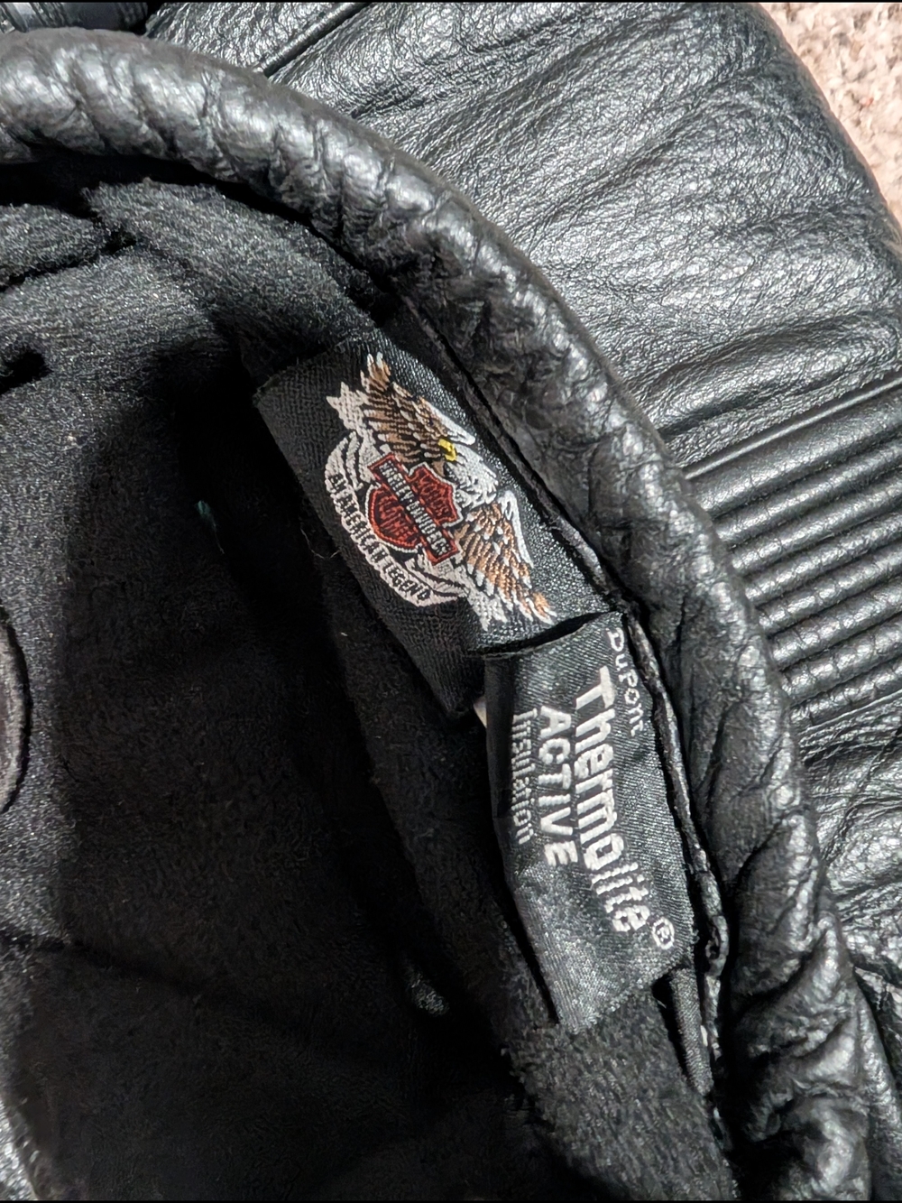 Harley Davidson Gauntlet Heated Motorcycle Gloves - Picture 3 of 4